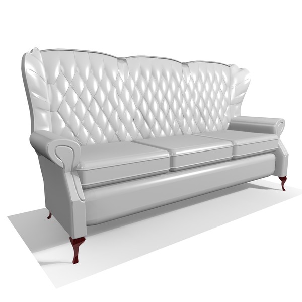 classic 3 piece chairs 3d model - CLASSIC CHAIR 3 PIECE SET by Carrara1